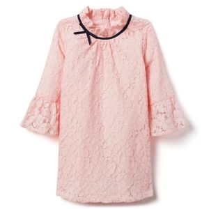 Janie and Jack Lace Mock Neck Dress